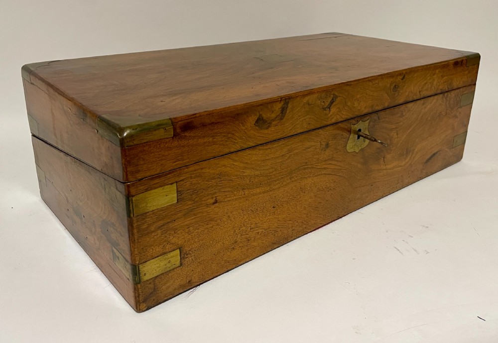 Victorian Walnut Writing Slope with Secret Drawers View VII