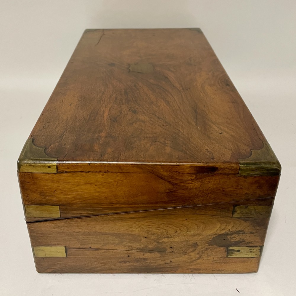 Victorian Walnut Writing Slope with Secret Drawers View X