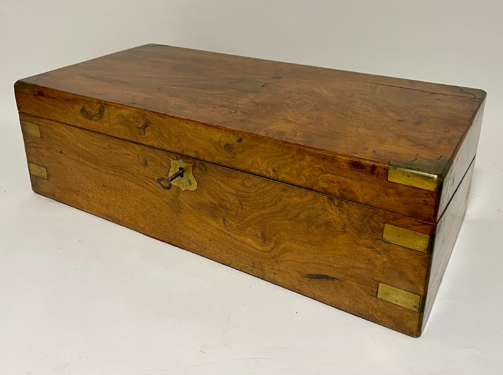 Victorian Walnut Writing Slope with Secret Drawers View XI