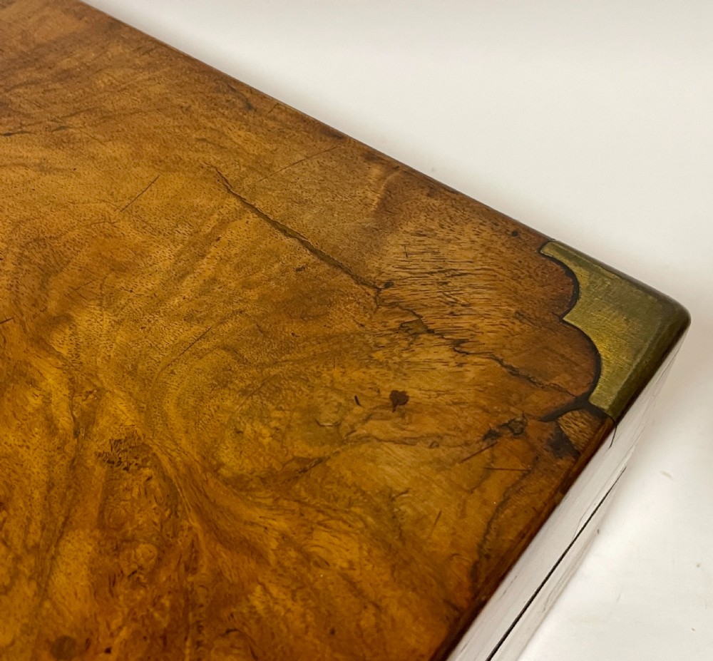 Victorian Walnut Writing Slope with Secret Drawers View XII