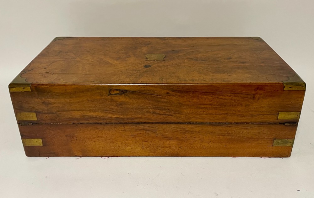 Victorian Walnut Writing Slope with Secret Drawers View XIII
