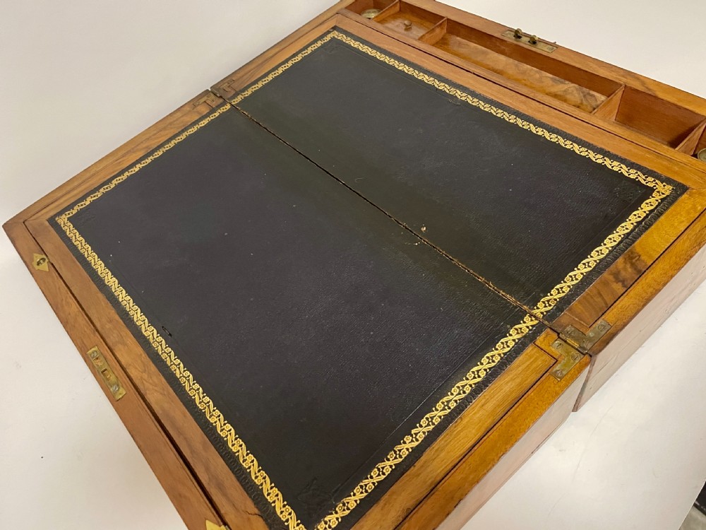 Victorian Walnut Writing Slope with Secret Drawers View XV