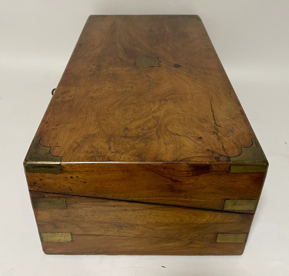 Victorian Walnut Writing Slope with Secret Drawers View XIX