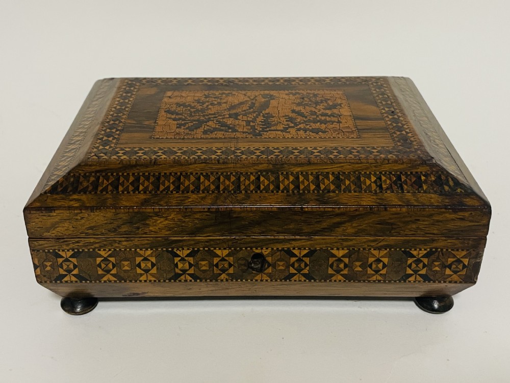 Antique Tunbridge Ware Inlaid Box