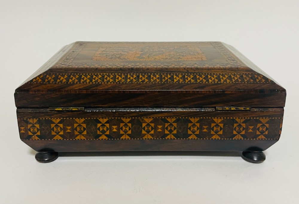 Antique Tunbridge Ware Inlaid Box View IV
