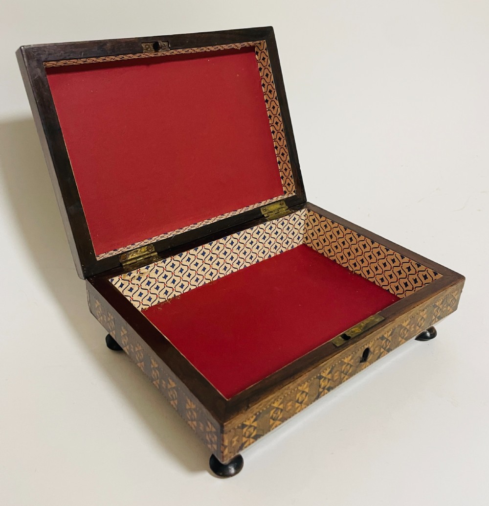 Antique Tunbridge Ware Inlaid Box View XVI