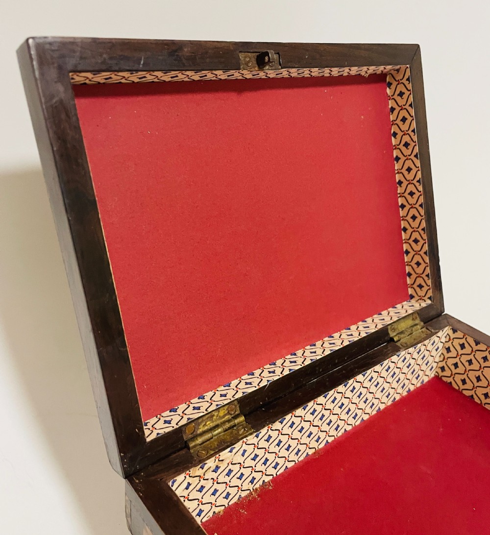 Antique Tunbridge Ware Inlaid Box View XVII