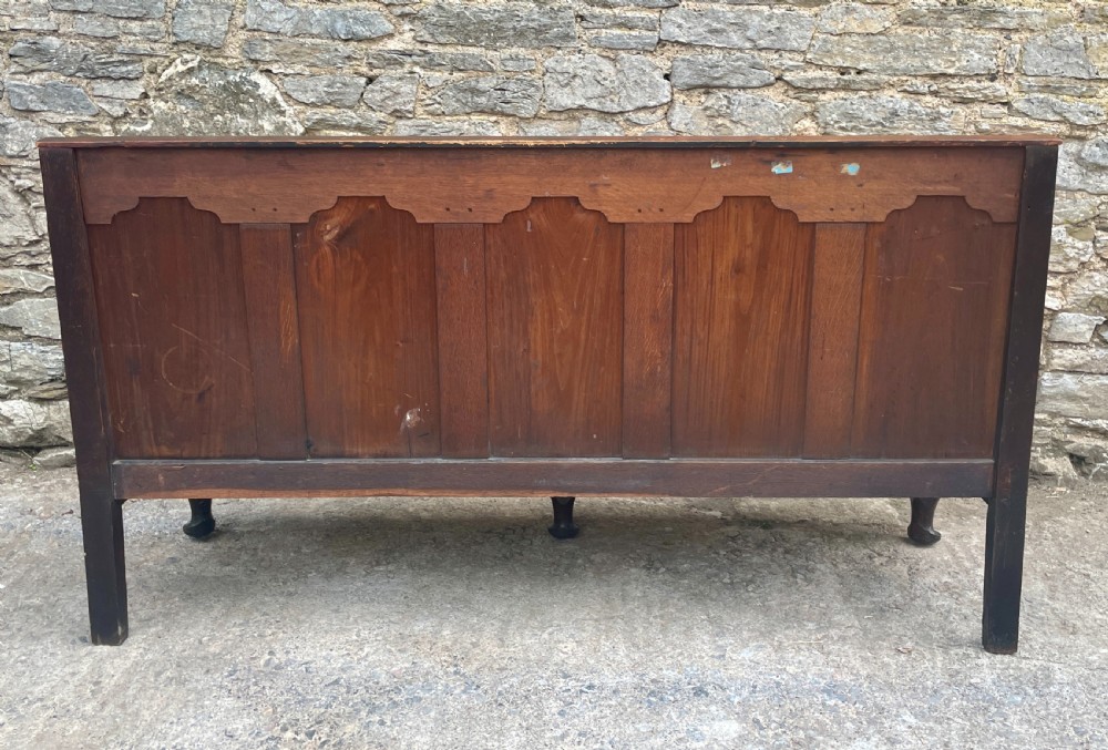 Georgian Oak Panelled Settle View X