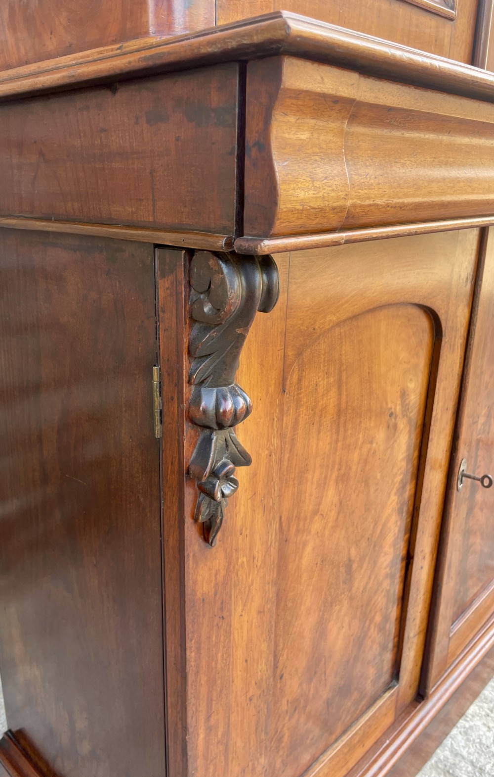 Victorian Mahogany Glazed Bookcase/Cabinet View VIII