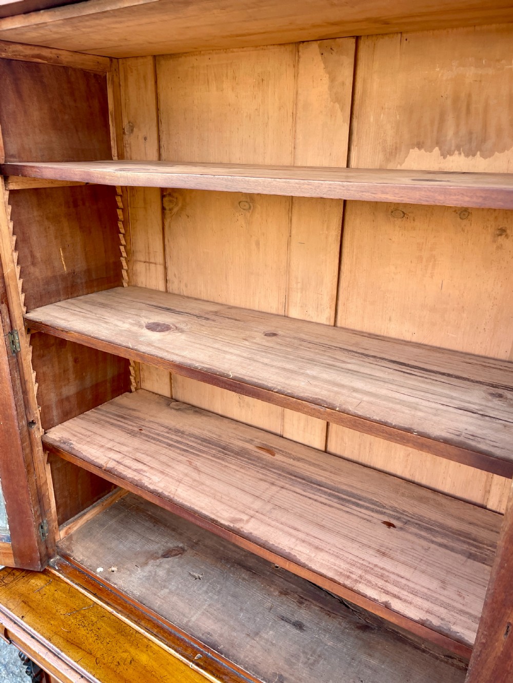Victorian Mahogany Glazed Bookcase/Cabinet View X