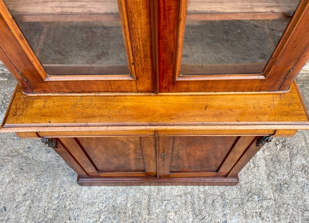 Victorian Mahogany Glazed Bookcase/Cabinet View XIII