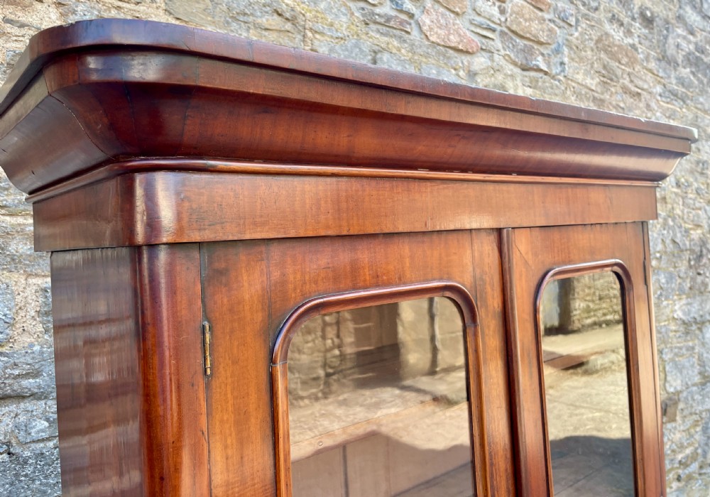 Victorian Mahogany Glazed Bookcase/Cabinet View XVI