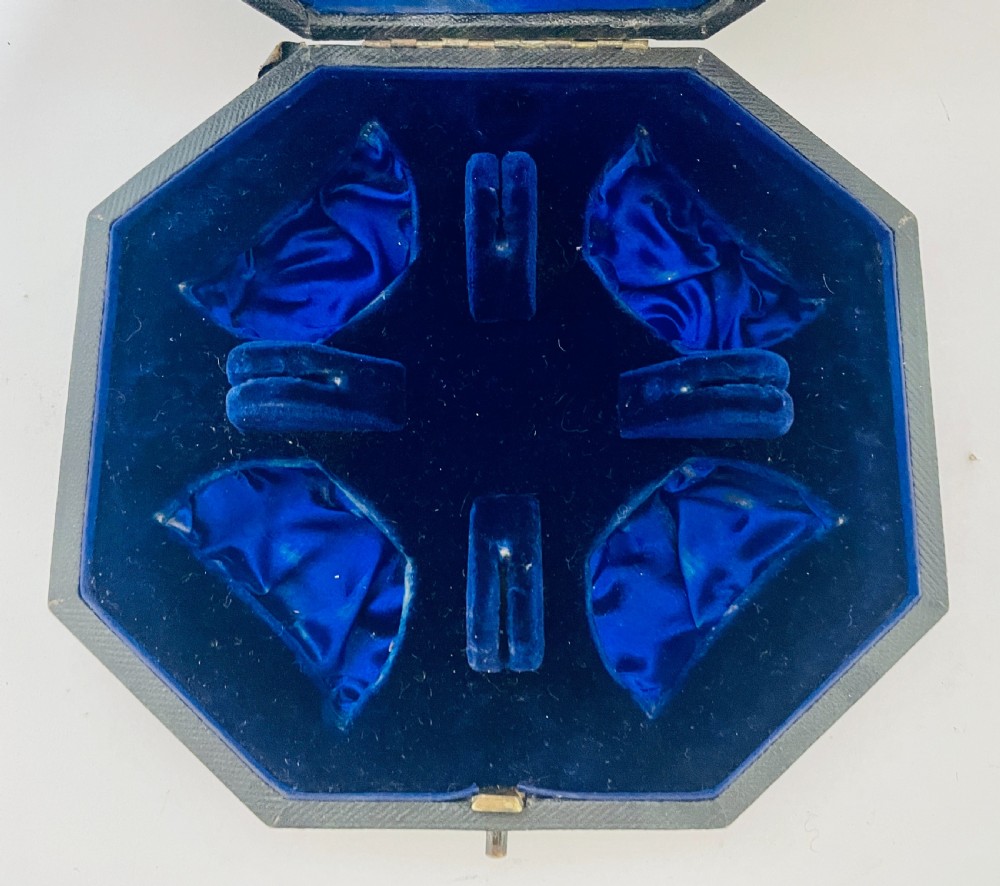 Box of Four Silver Salt Dishes with Spoons View VIII