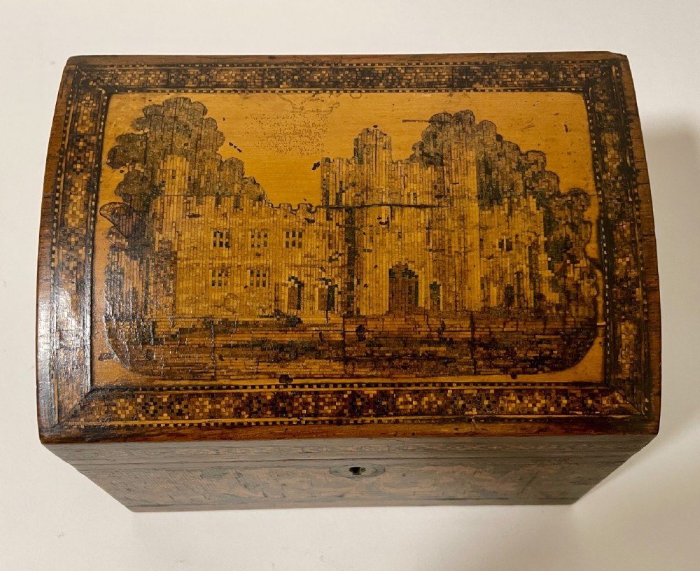 Victorian Tunbridge Ware Letter Rack Box View VIII
