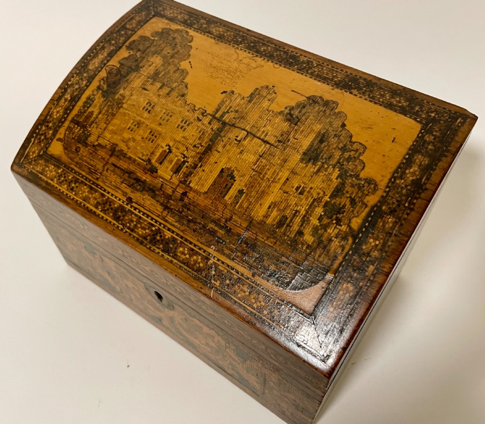 Victorian Tunbridge Ware Letter Rack Box View XII