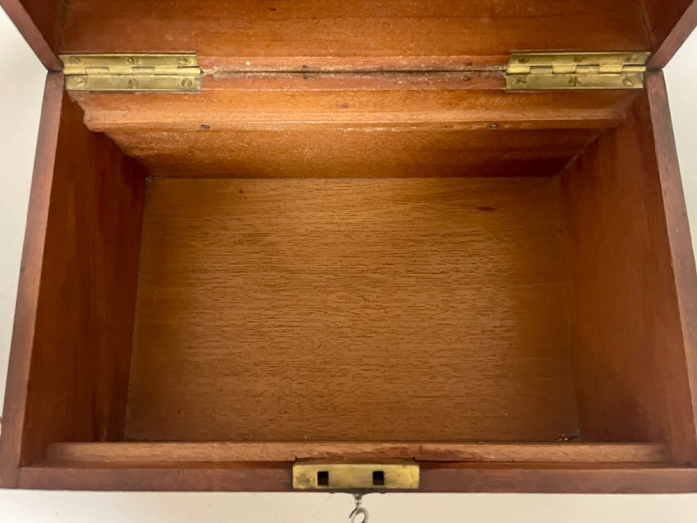 Antique Brass Bound Document Box View XI