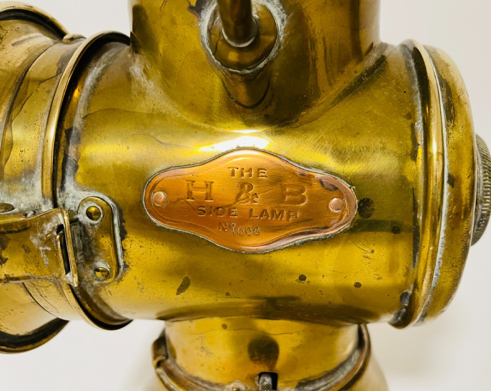 Antique Howes and Burley Car Lamp View V