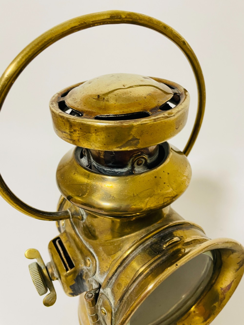 Antique Howes and Burley Car Lamp View X