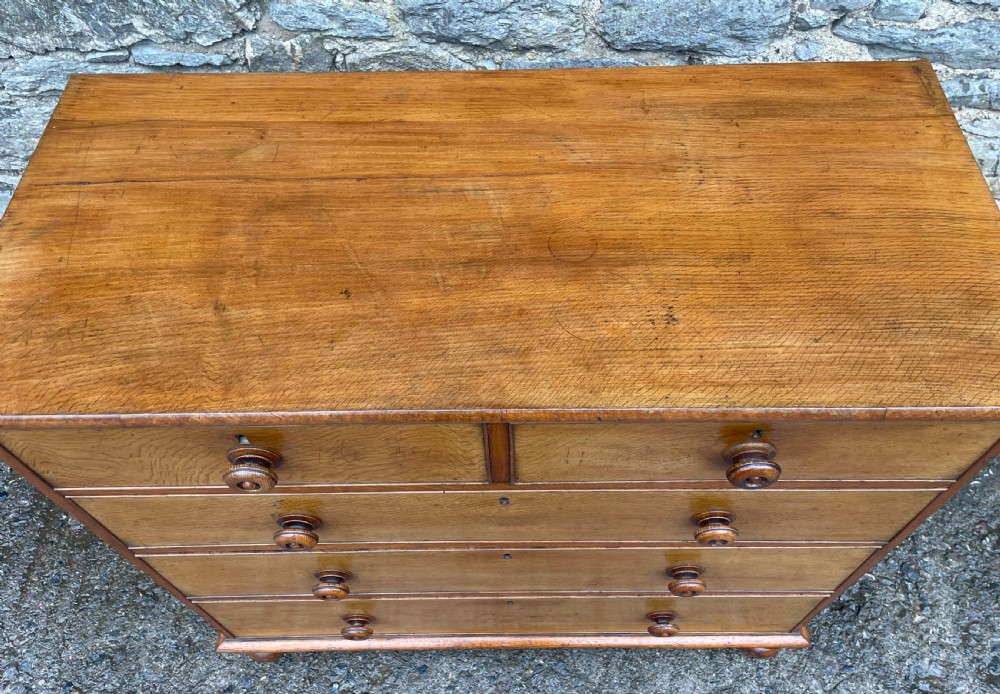 Victorian Golden Oak Chest of Drawers View XII