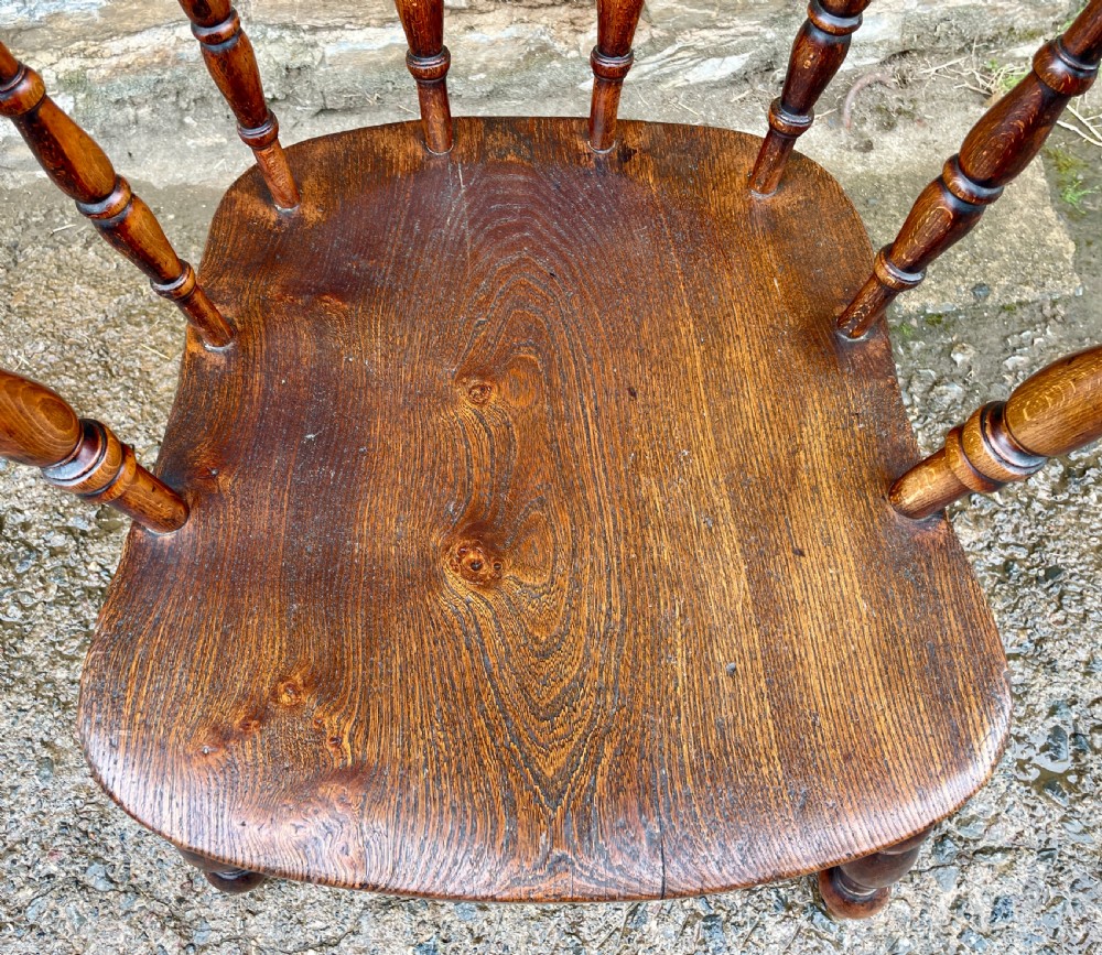 Antique Elm Captains Chair View III