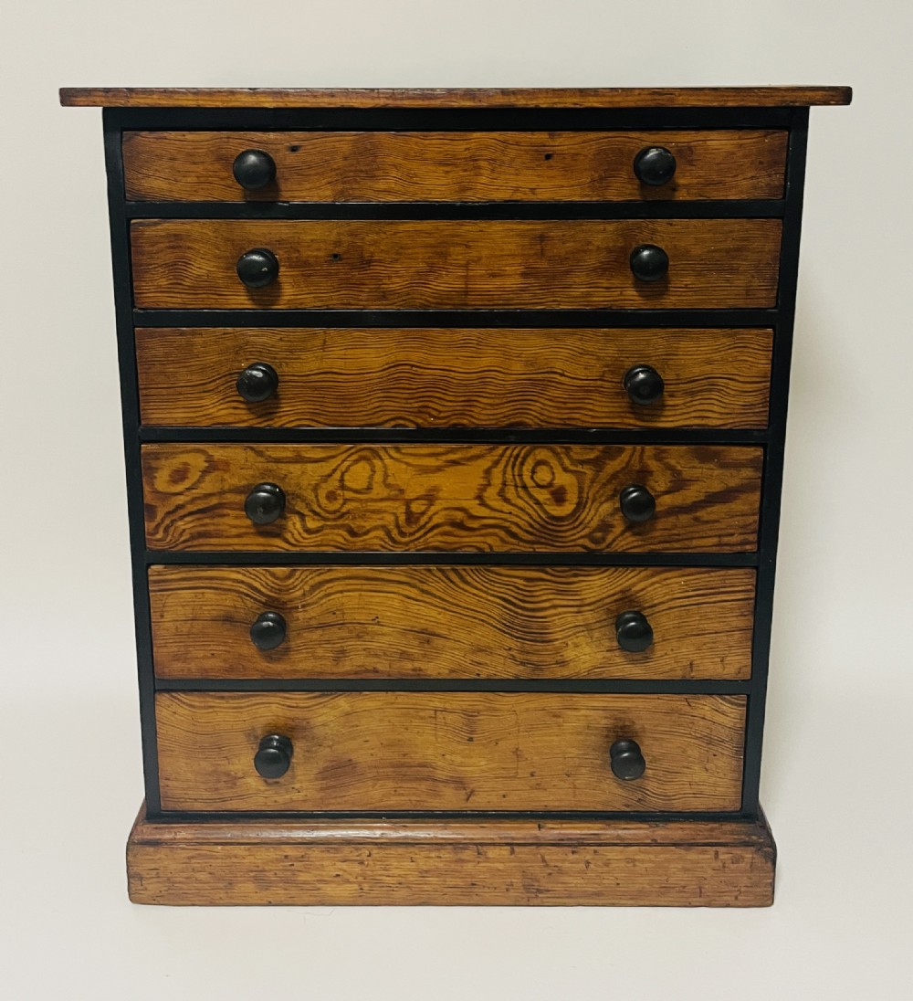 Antique Pine Collector's Drawers