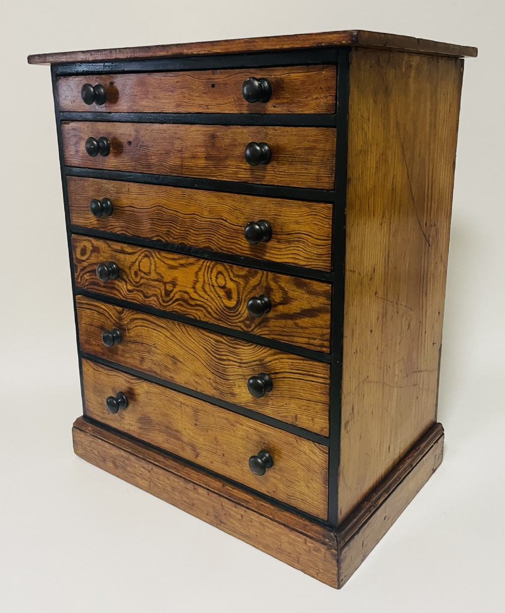 Antique Pine Collector's Drawers View IV