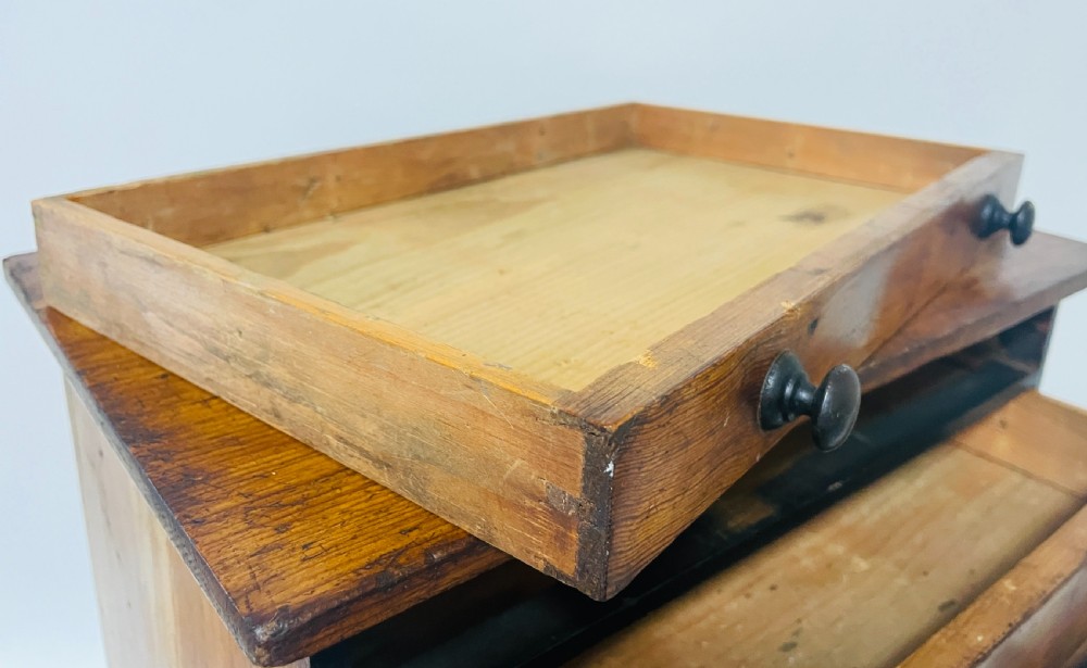 Antique Pine Collector's Drawers View VIII
