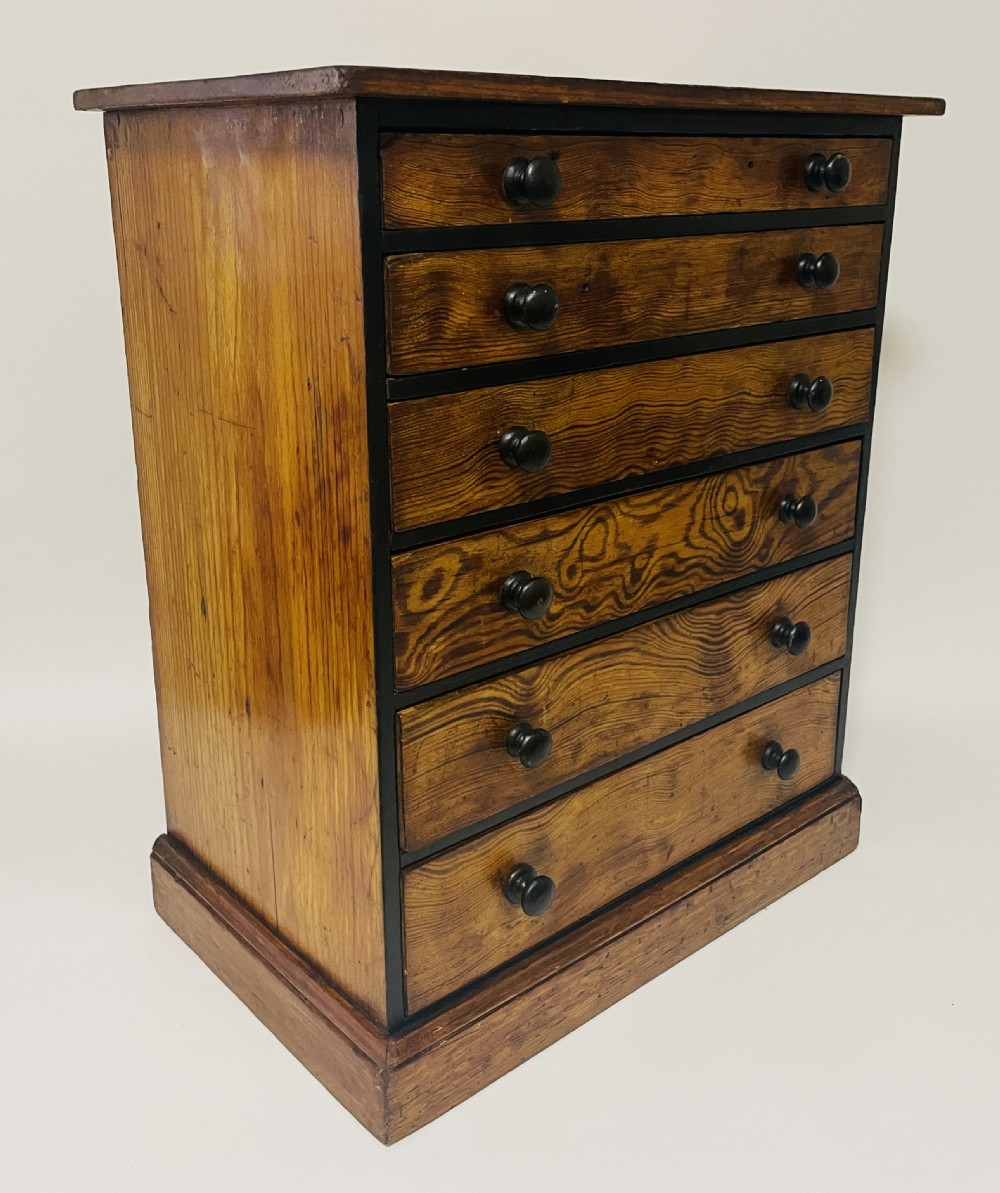 Antique Pine Collector's Drawers View XI