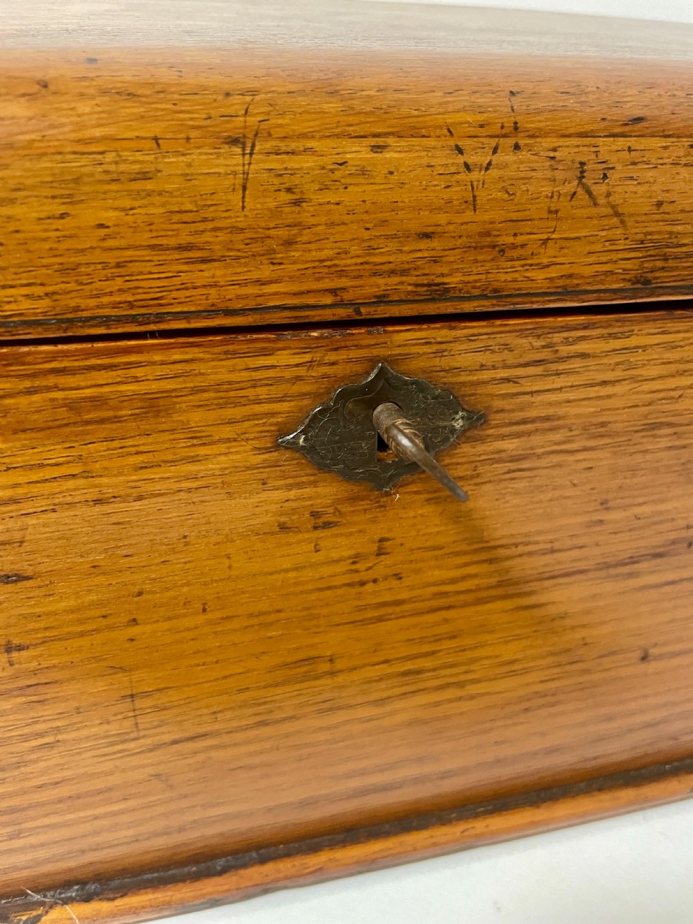 Antique Oak Stationery Box View IV