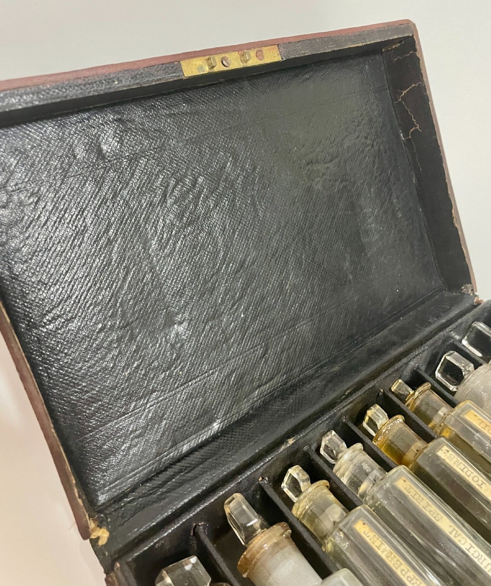 Victorian Apothecary Set in Leather Box View VIII