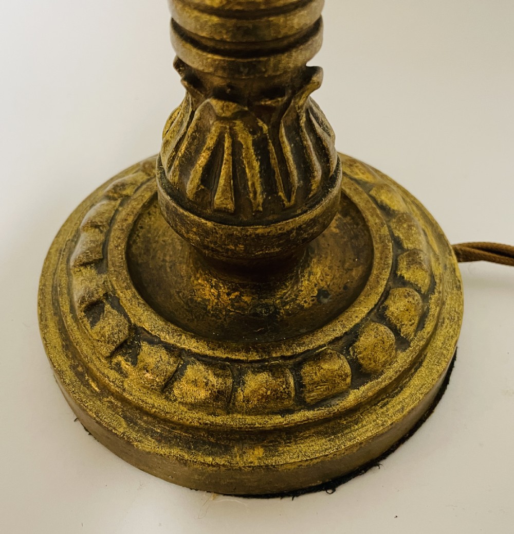 Antique Giltwood Table Lamp View II