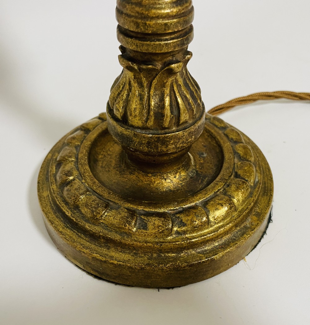 Antique Giltwood Table Lamp View III