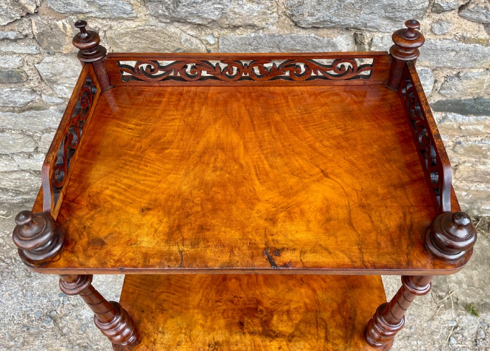 Victorian Burr Walnut Whatnot View III