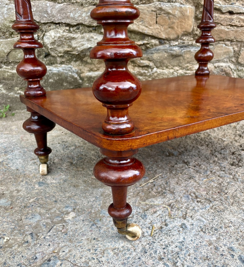 Victorian Burr Walnut Whatnot View V
