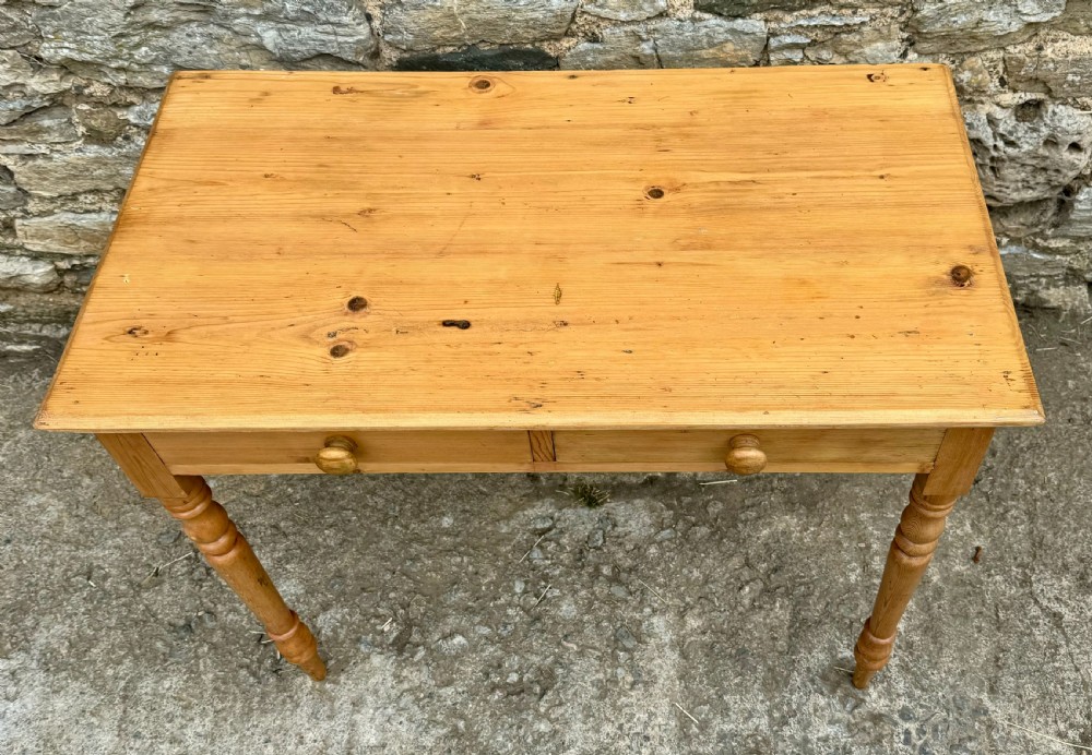 Antique Pine Side Table View IV