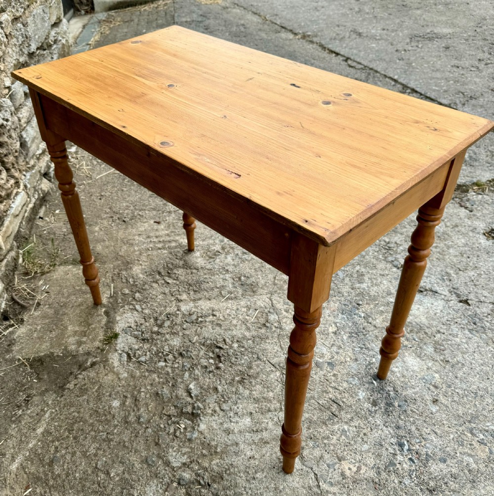 Antique Pine Side Table View XII