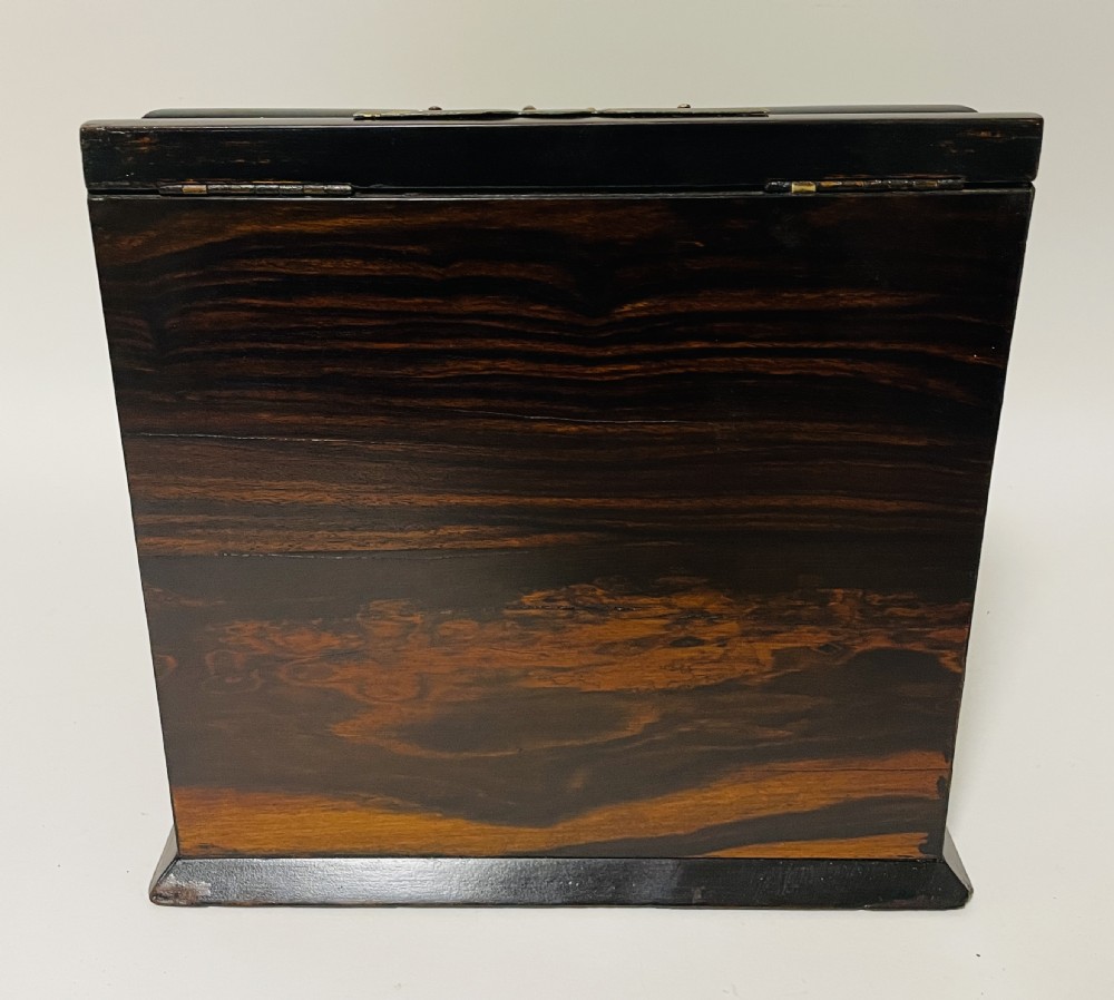 Victorian Coromandel Brass Mounted Stationery Cabinet View III