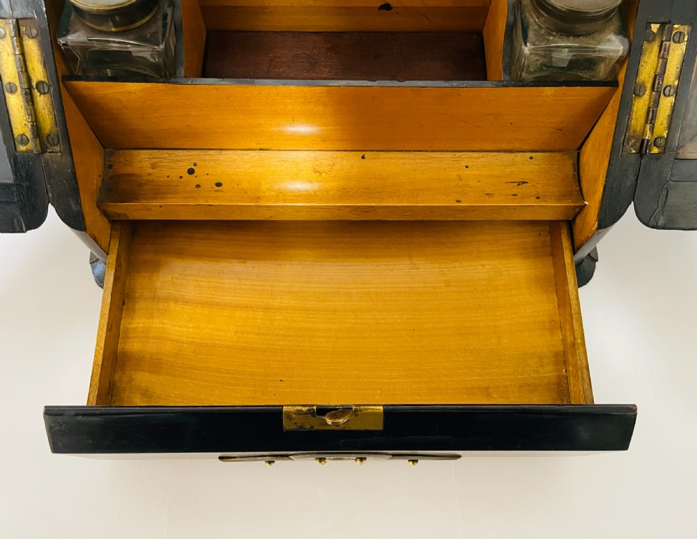 Victorian Coromandel Brass Mounted Stationery Cabinet View XX