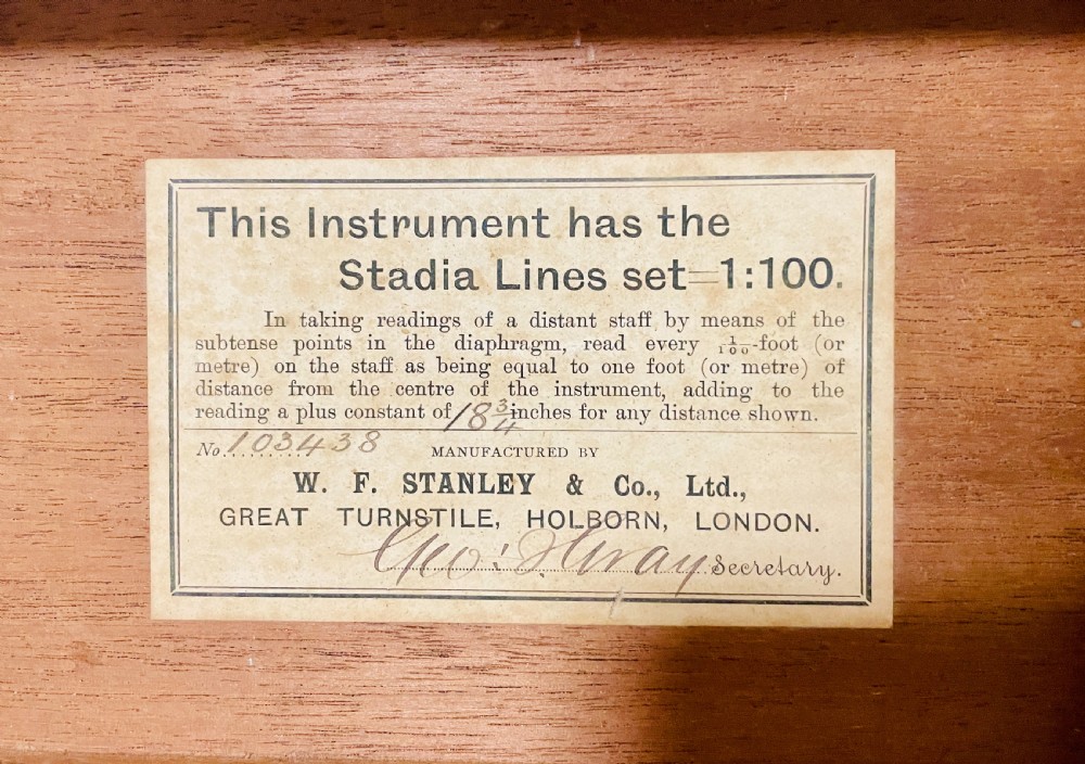 Stanley Surveyor's Theodolite View IX