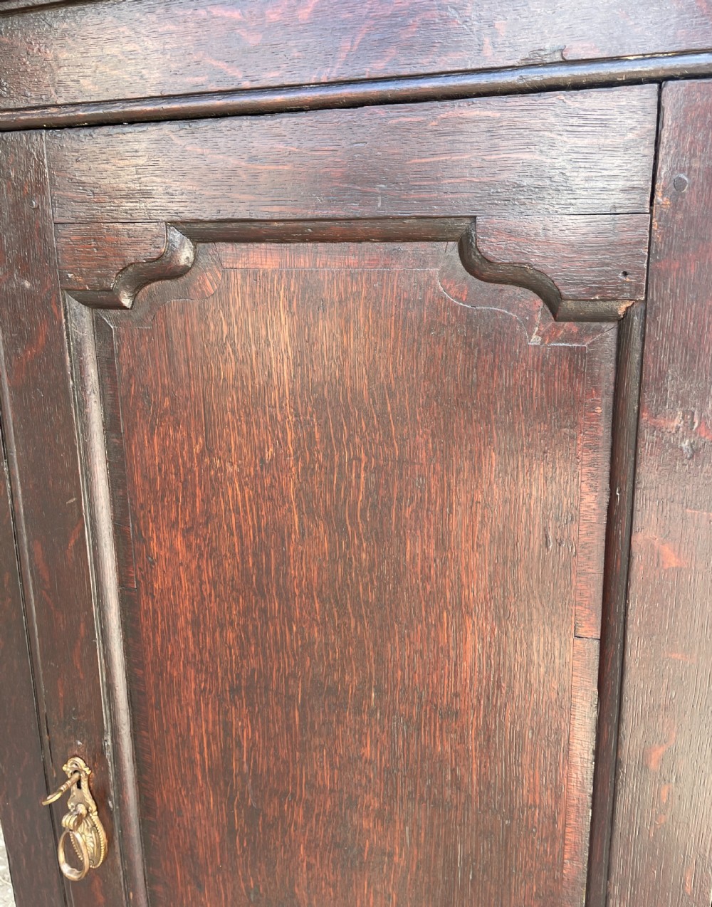 Georgian Oak Hanging Corner Cupboard View XIV
