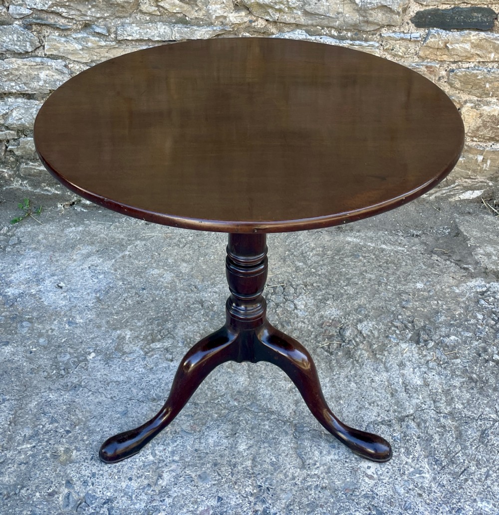 Georgian Mahogany Tilt Top Occasional Table