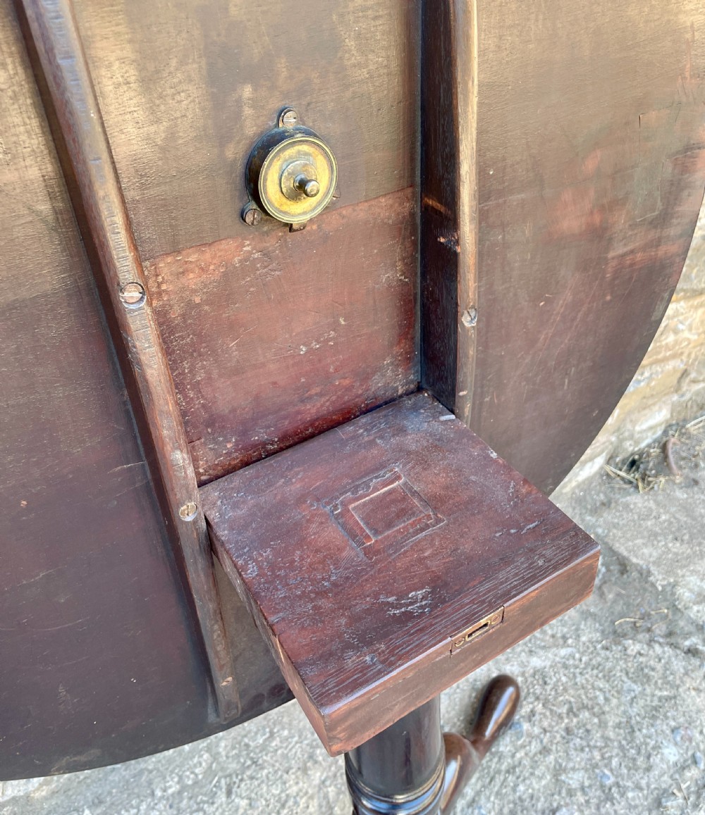 Georgian Mahogany Tilt Top Occasional Table View IV