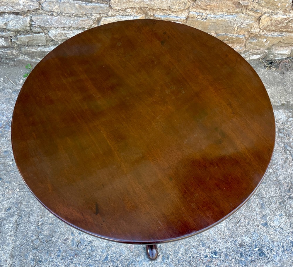 Georgian Mahogany Tilt Top Occasional Table View V