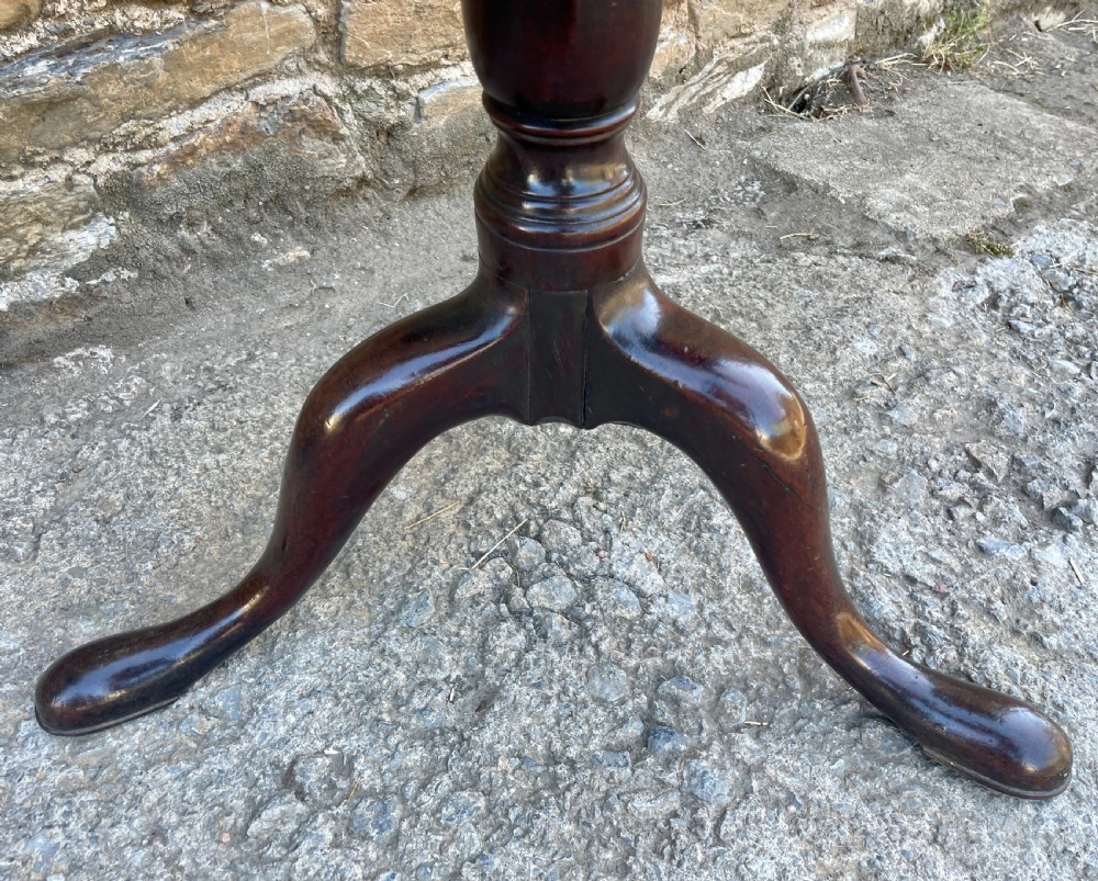 Georgian Mahogany Tilt Top Occasional Table View VII