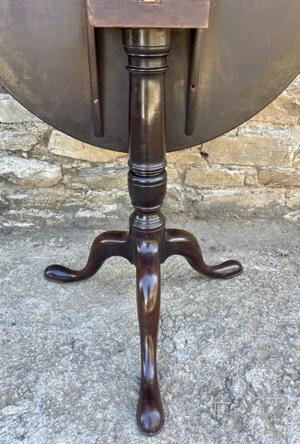 Georgian Mahogany Tilt Top Occasional Table View XV