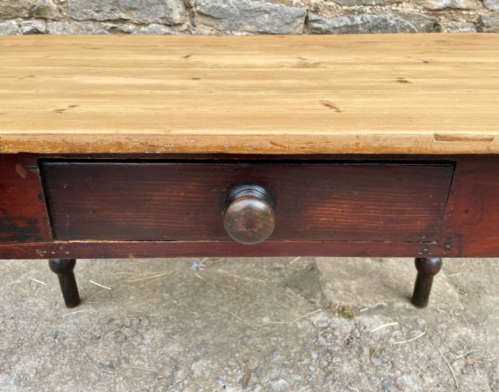 Antique Pine Farmhouse Table View IV