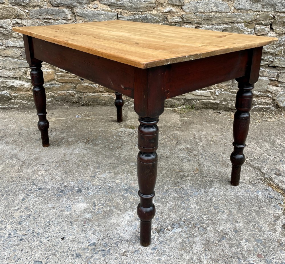 Antique Pine Farmhouse Table View VII