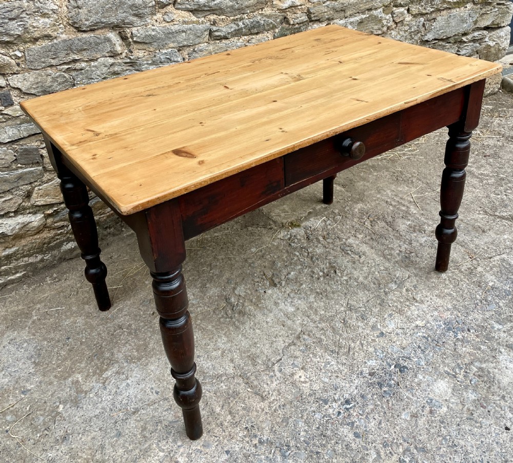 Antique Pine Farmhouse Table View VIII