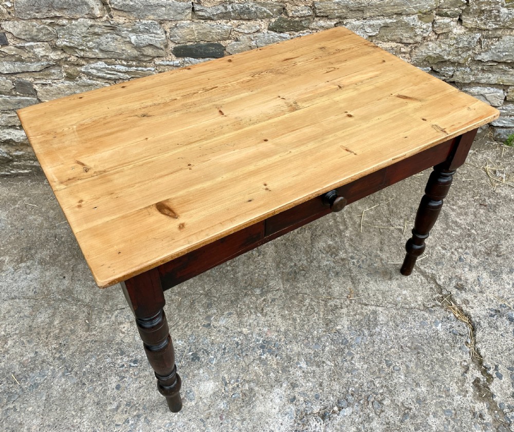 Antique Pine Farmhouse Table View XVI