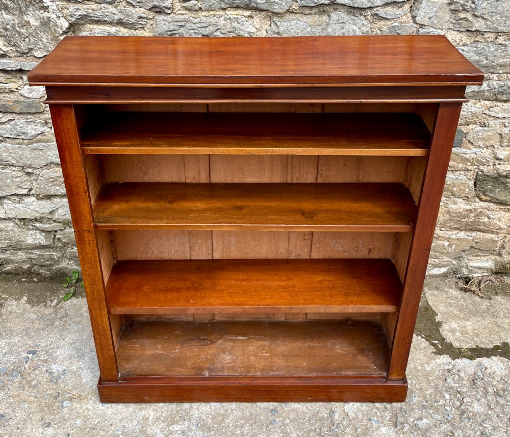 Victorian Mahogany Open Bookcase View II